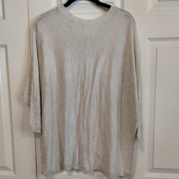 Gianni Bini wool blend white stone embellished sweater - Picture 2 of 8